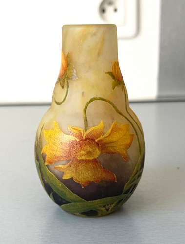 Vase art nouveau aux fleurs - aux,