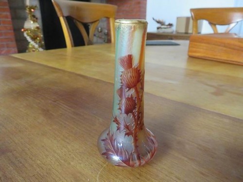 Vase soliflore aux chardons - vase,
