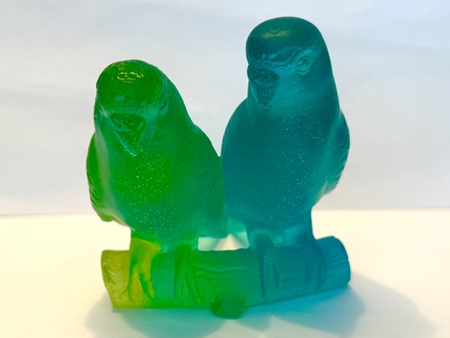 Figurina coppia uccellini - figurina,