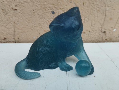 Scultura daum france gatto - scultura,