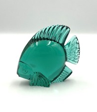 Figurine poisson cristal vert - figurine,