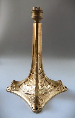 Pied lampe bronze art - de,
