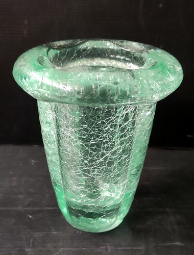Vase cristal epais craquele - vase,