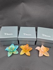 3x Statuina in vetro Daum