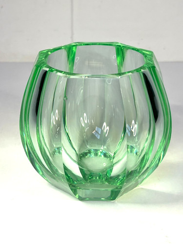 Vaso sfaccettato cristallo - vaso,