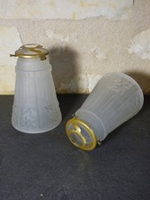 Paire de tulipe en verre pour