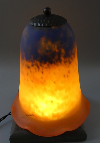 Tulipe pâte verre signé - tulipe, de